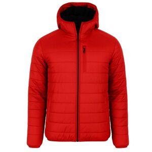 Spire by Galaxy Theli Sherpa Lined Puffer Jacket Red 2XL New With Tags
